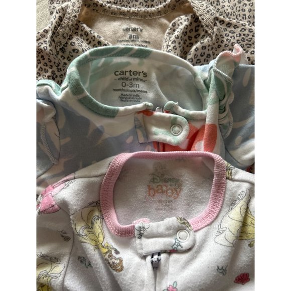 Baby‎ Girl's Sleepware - 2 Sleepers and 1 Sleep Sac - Size 3 Month - Picture 9 of 9